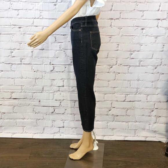 J. CREW - Lookout high rise skinny dark wash blue jeans - Picture 7 of 11